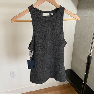 NWT Aritzia Wilfred Free “Arruda” Tank, Charcoal Gray, Size XS
